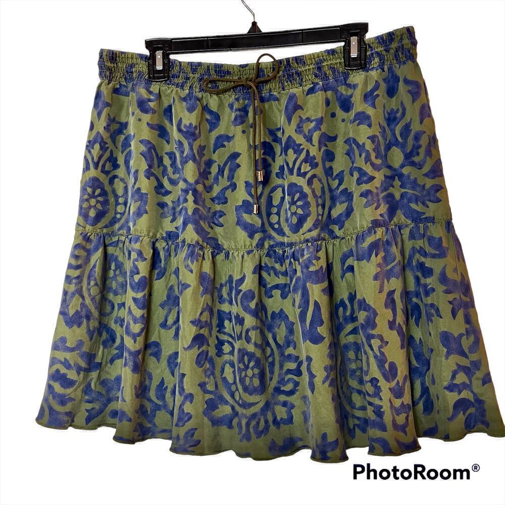 Tommy Hilfiger Women's Stone Washed Silk Mini Skirt Size 16